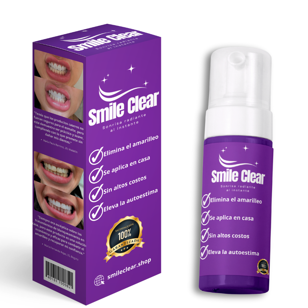 Smile Clear® Blanqueamiento dental en minutos, seguro y sin dolor